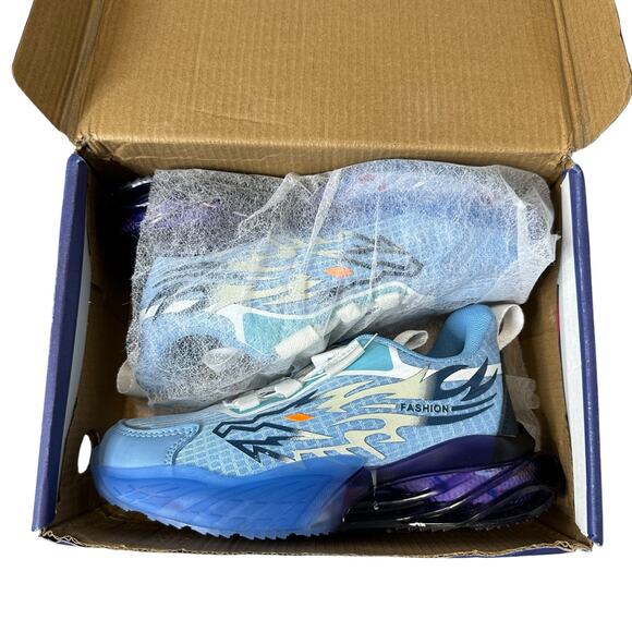 Japanese Style Brand Kids Fashion Sneakers Flywheel Laces Size 2 - Picture 2 of 7